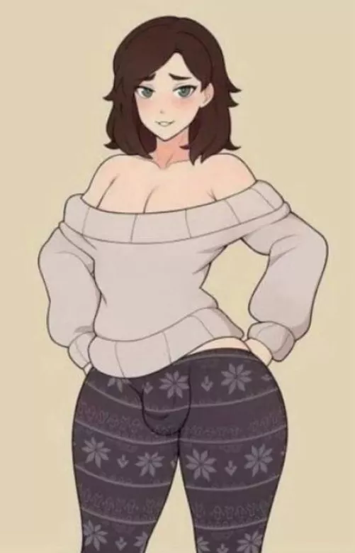 A futa’s cute bulge (Unkown)