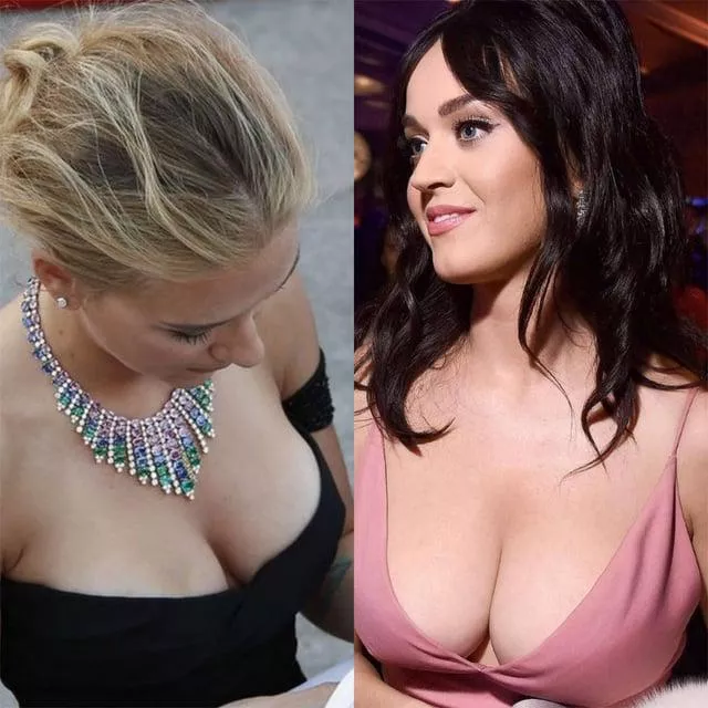 Better boobs: Scarlett Johansson vs Katy Perry