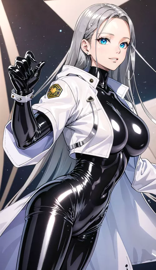 Black Rubber Bodysuit 