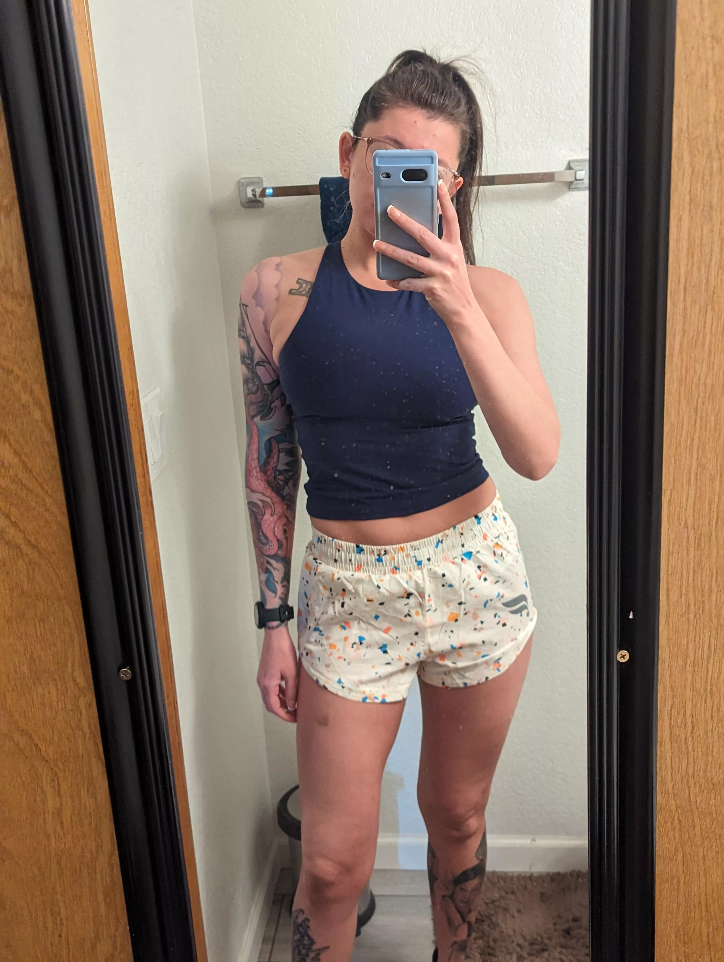 Can finally wear running shorts again 