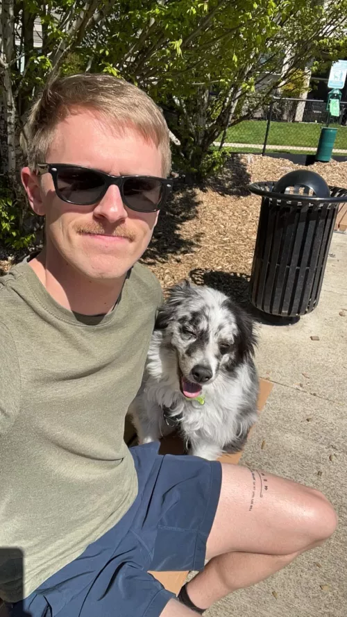 Chillin at the park with the little man!