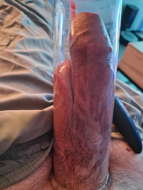 Cock and balls pumping