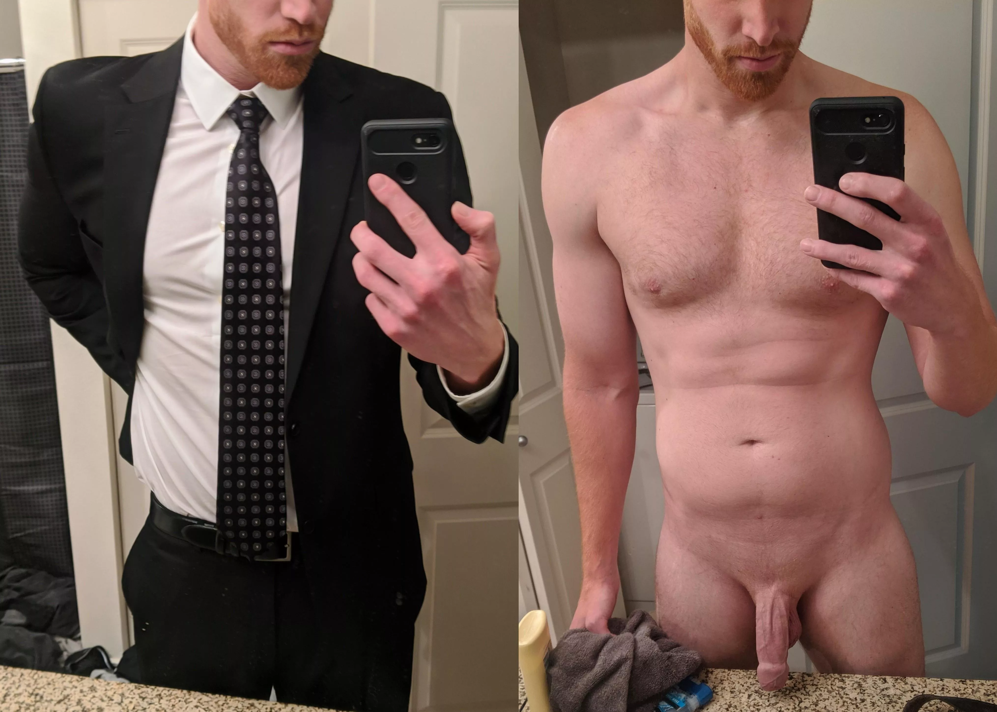 Do you prefer this 6’9” daddy dressed up, or dressed down? [37]