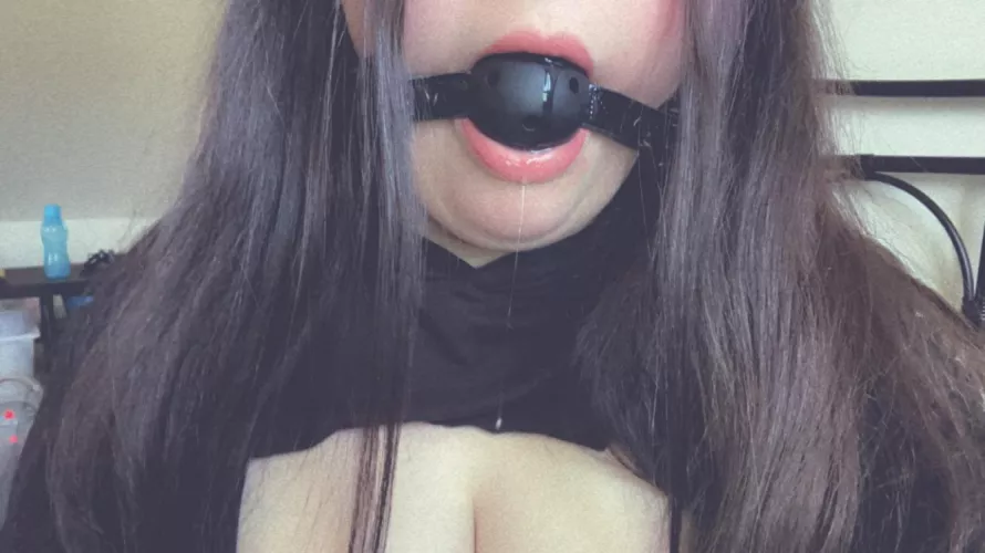 Does the gag make me look pretty Sir?🥺🙈💕 [OC]