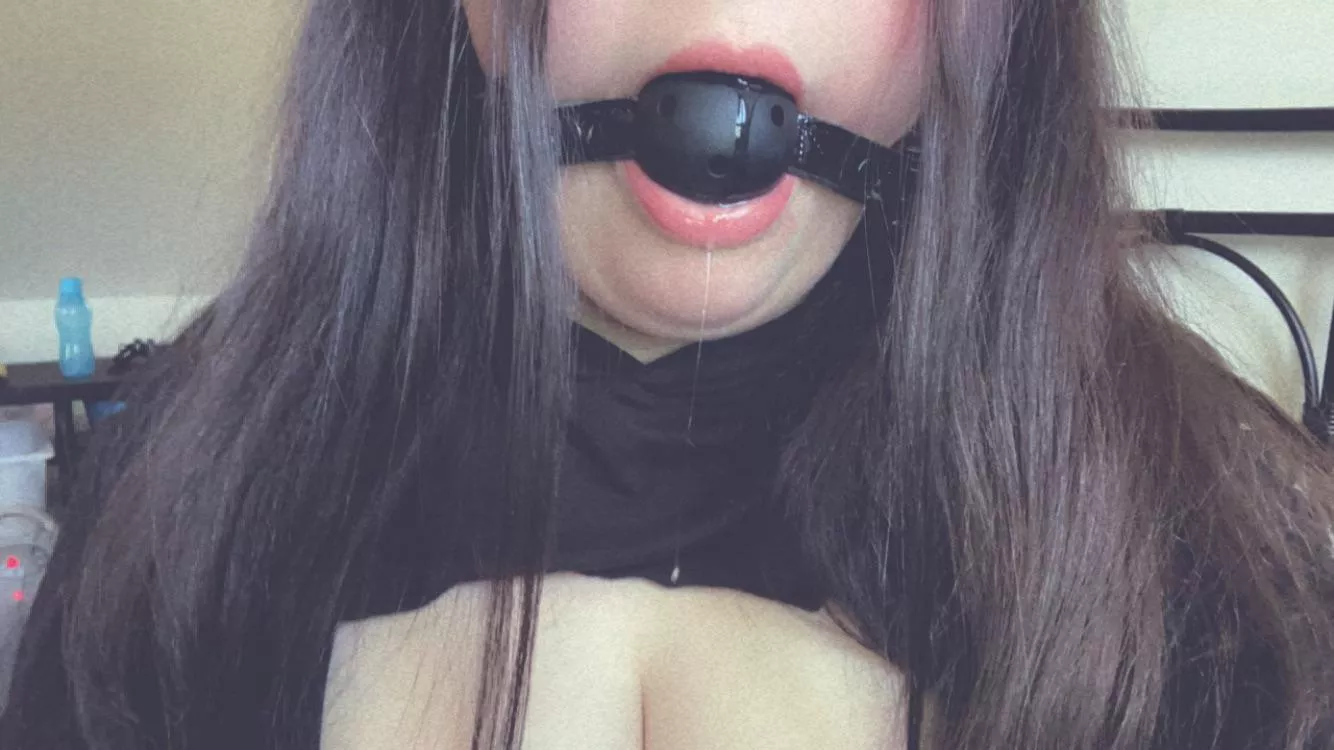 Does the gag make me look pretty Sir?🥺🙈💕 [OC]