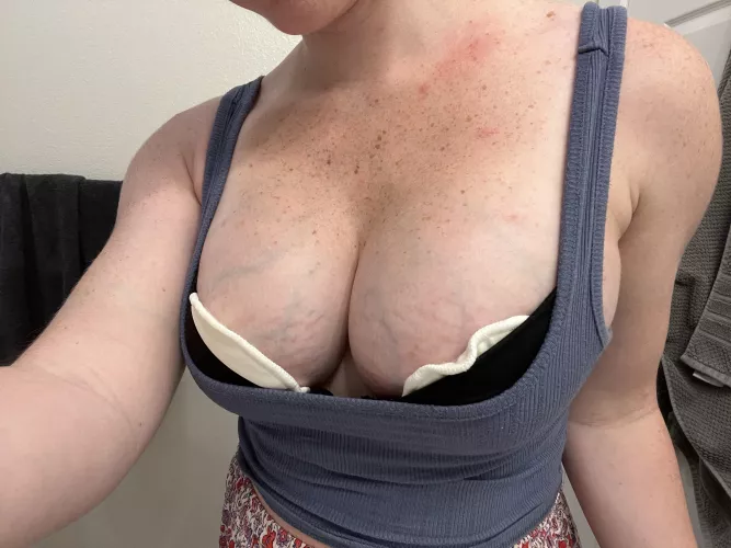 I can’t contain my new milky tits, so why even try?