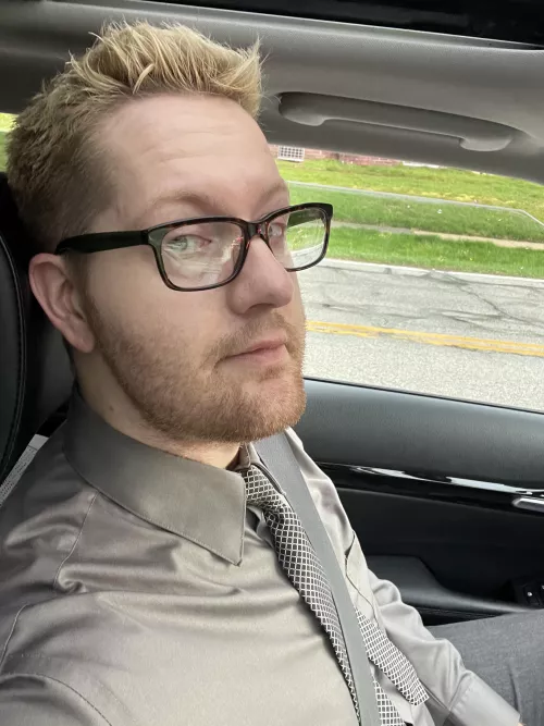 I hardly ever wear a dress shirt or tie. Wanted to document that I did!