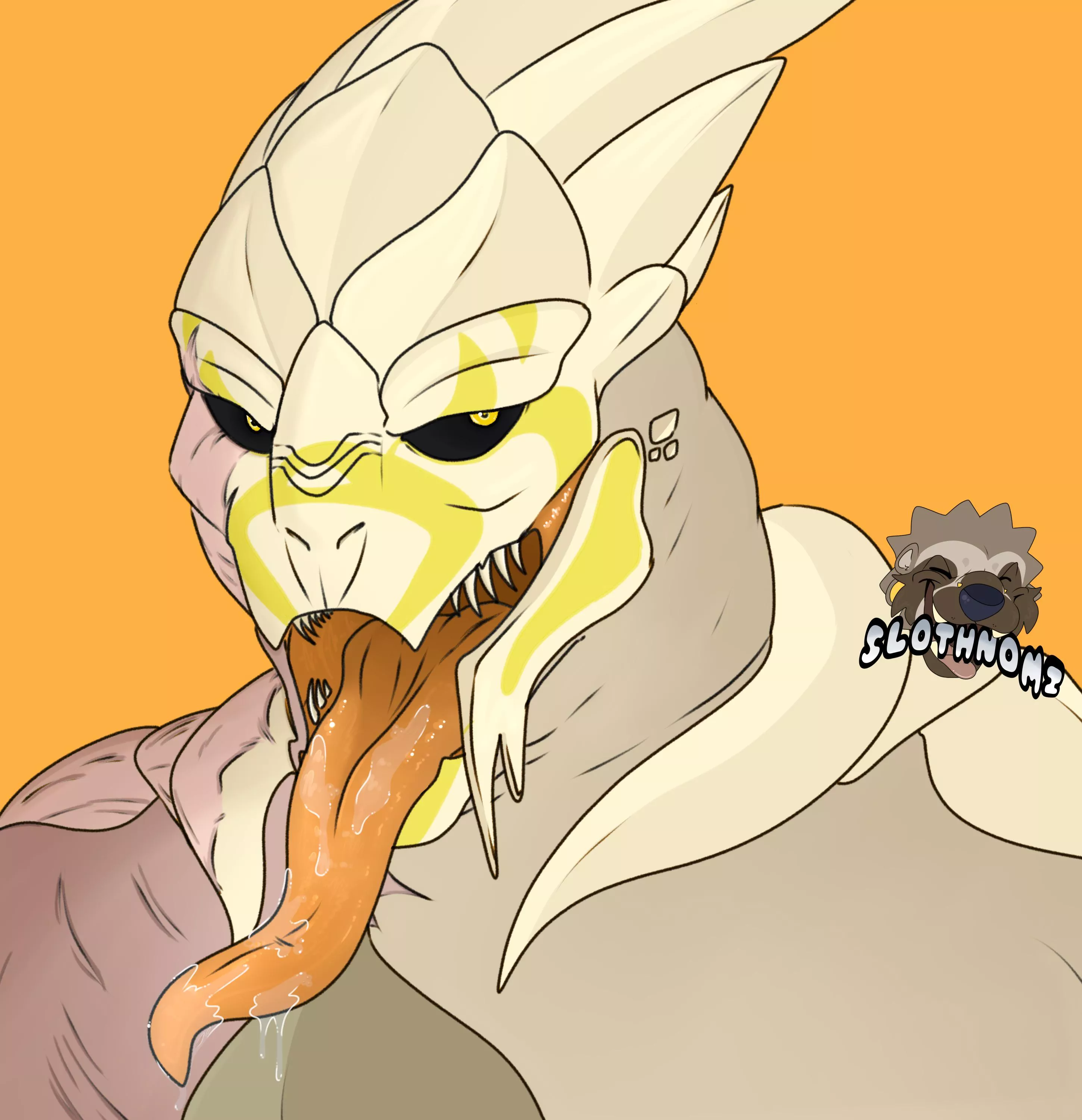 {image} Turian maws anyone?~ [ Art By Me, SLOTHNOMZ ] [ Mawshot ] [ Male pred ]