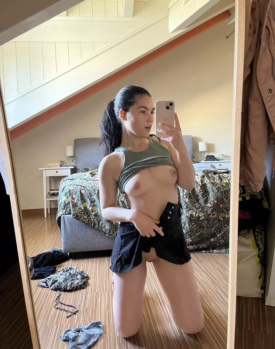 Imagine I’m waiting for you in the living room after work 