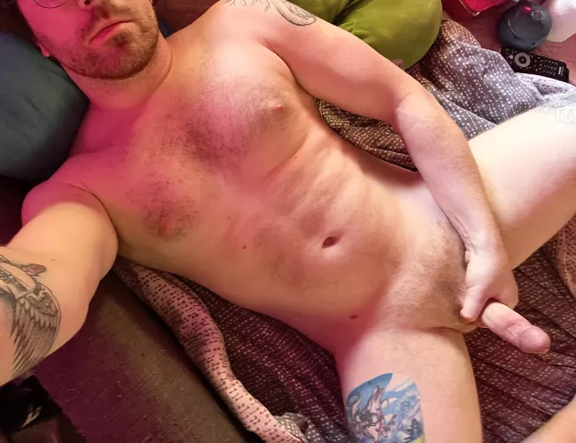 Just lounging in the nude, you’re welcome to join
