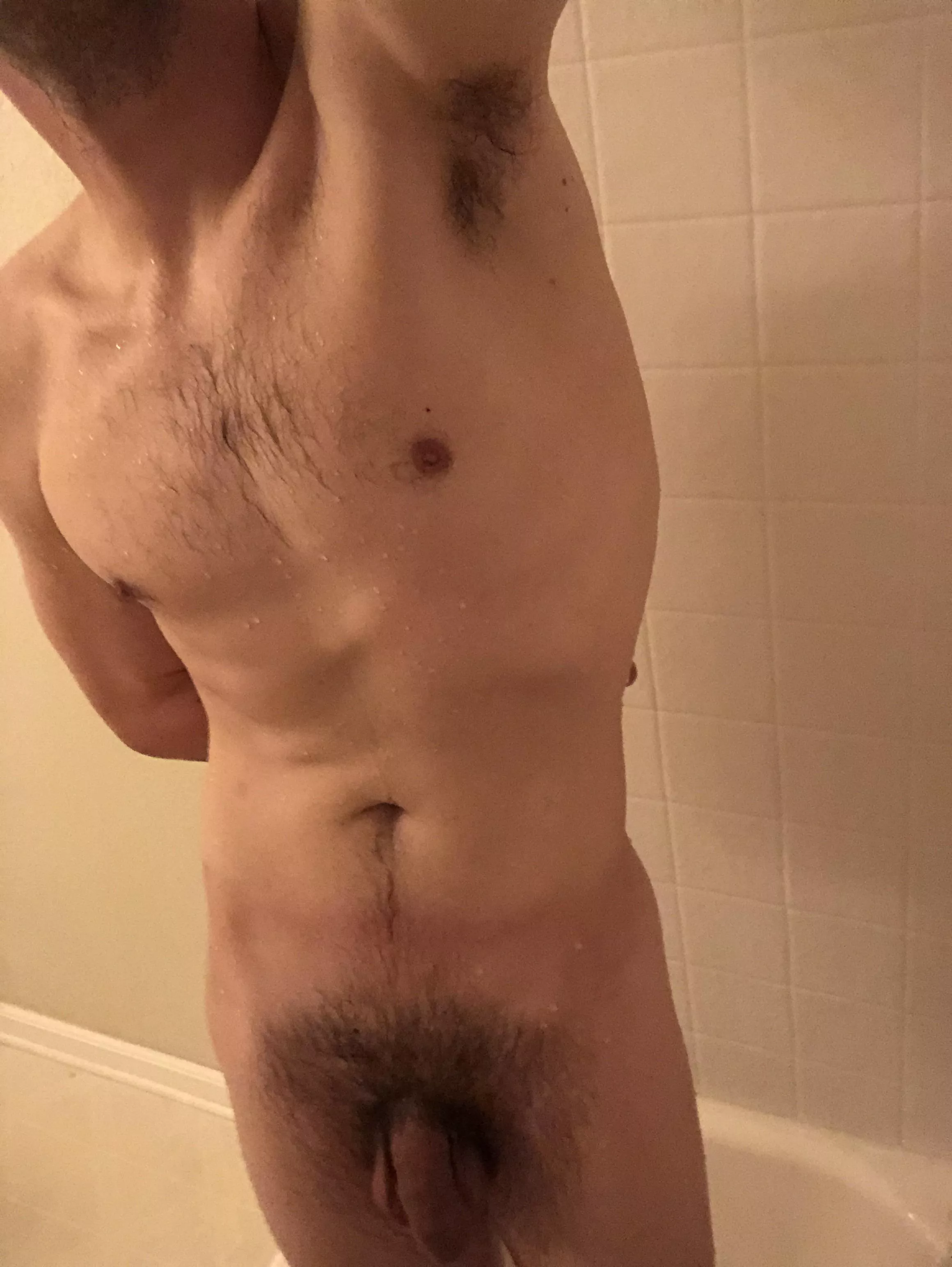 Just showered and ready to get dirty again!