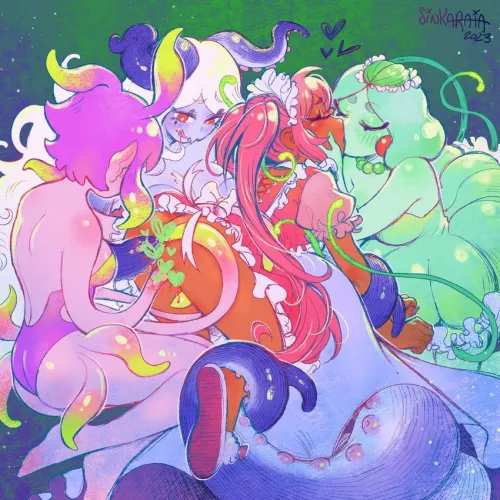 look at all those girls