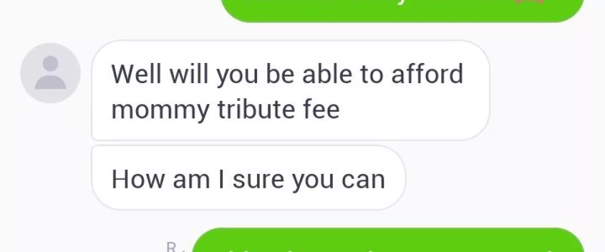 Mommydompersonals is a scam