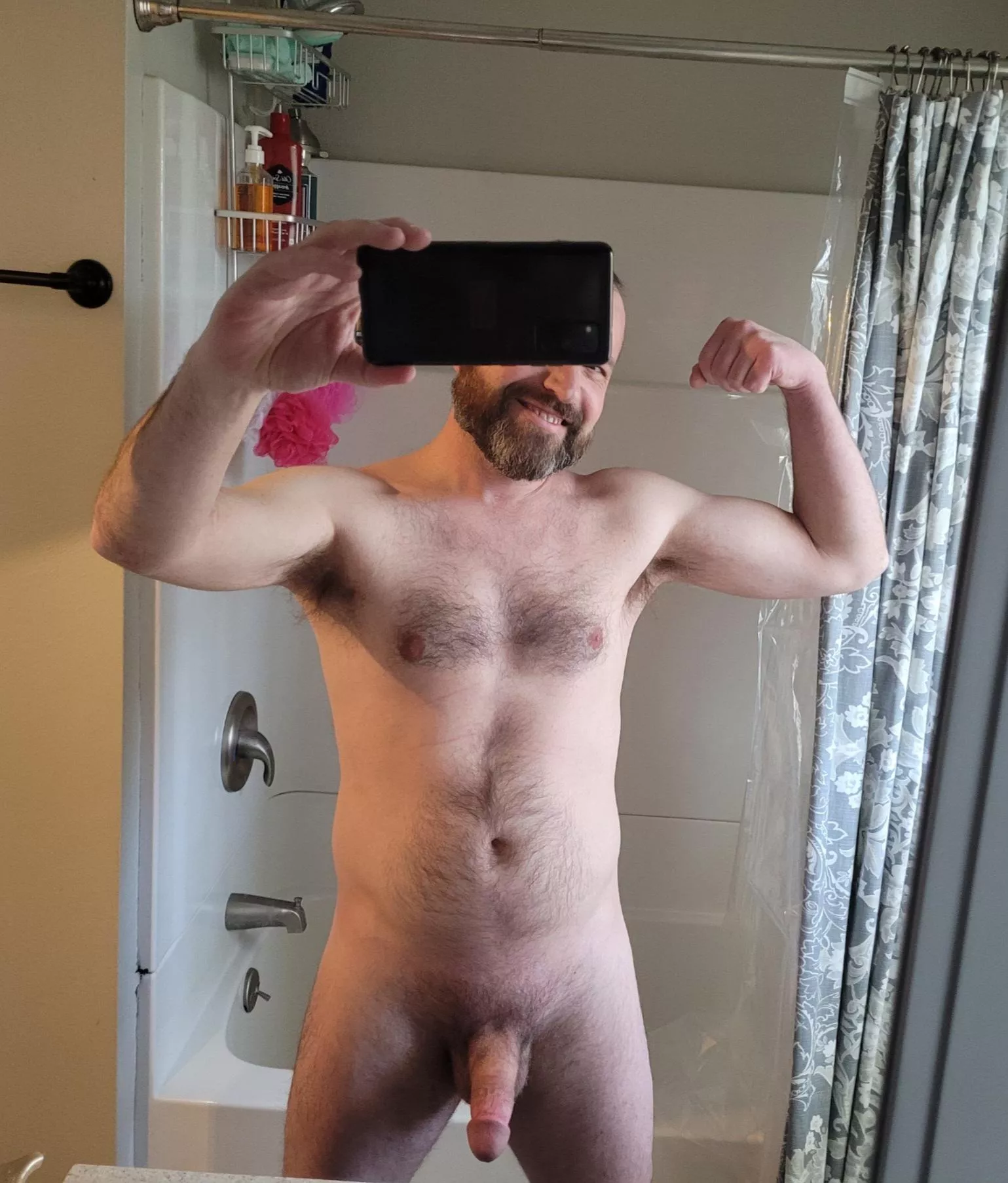 More like a beard and a fat floppy cock. 