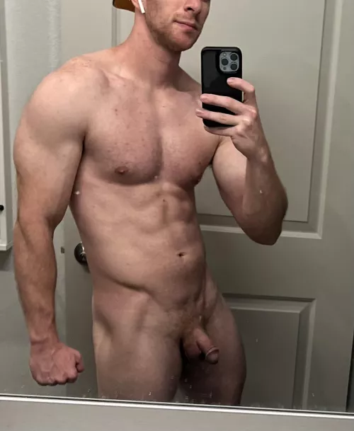 Naked after the gym