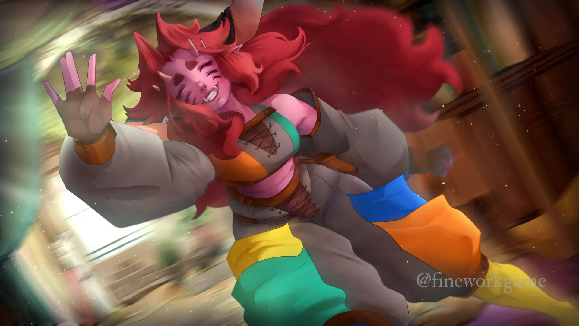 New art of our favorite pink monster, Marr! [OC]