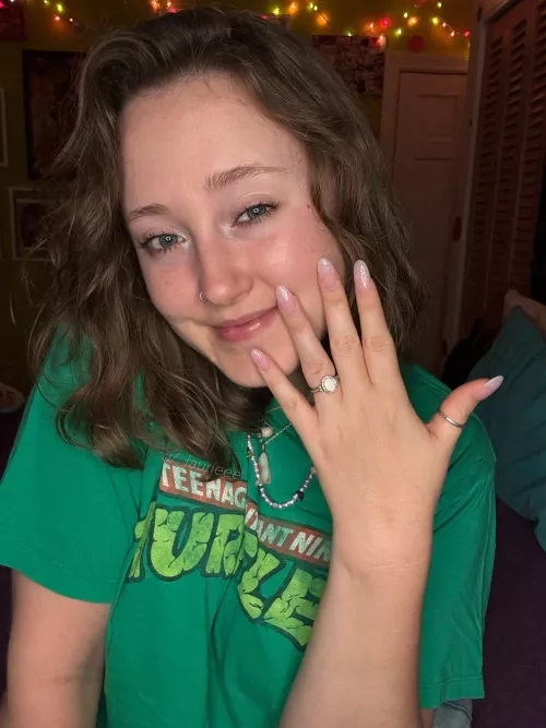 Pixie nails! Photos don’t do the glitter justice