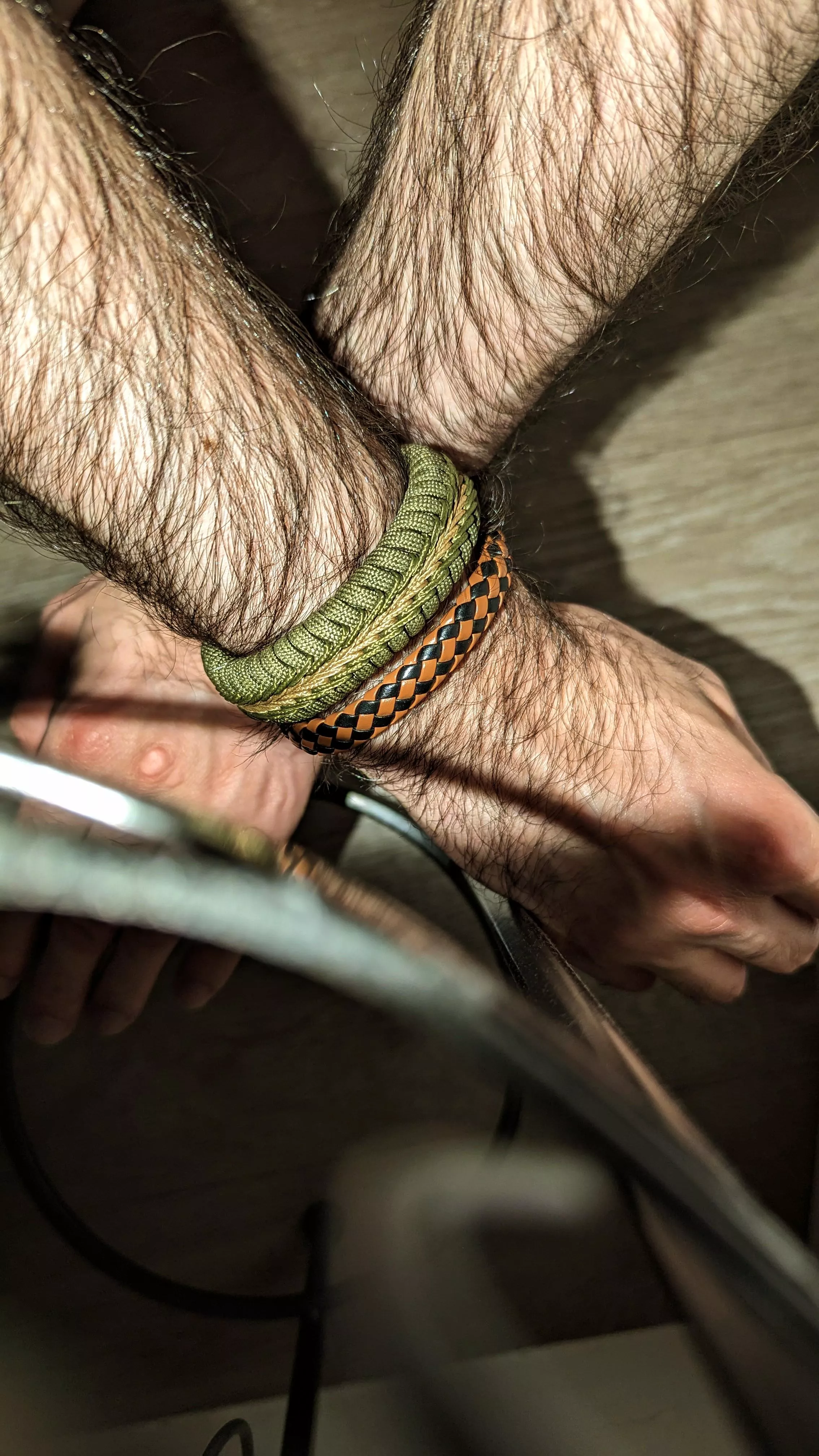 Put your hands up in the - hair