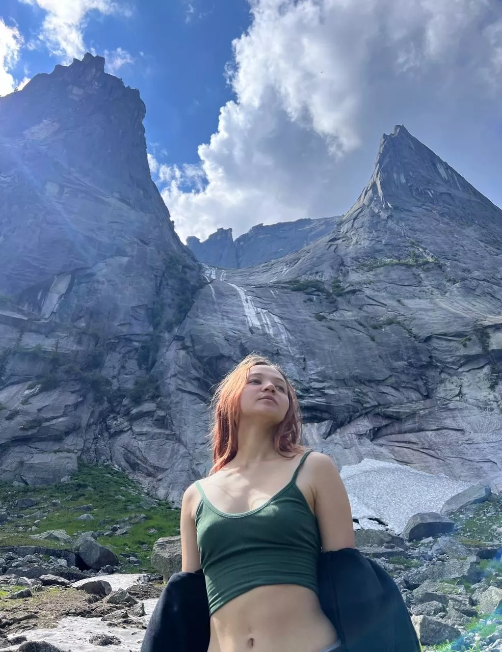 Say yes, and I'll take off all my clothes in nature. I like to show my boobs in public