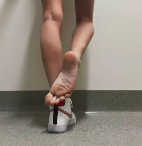 Snuck some pics of my feet at school for you🤭