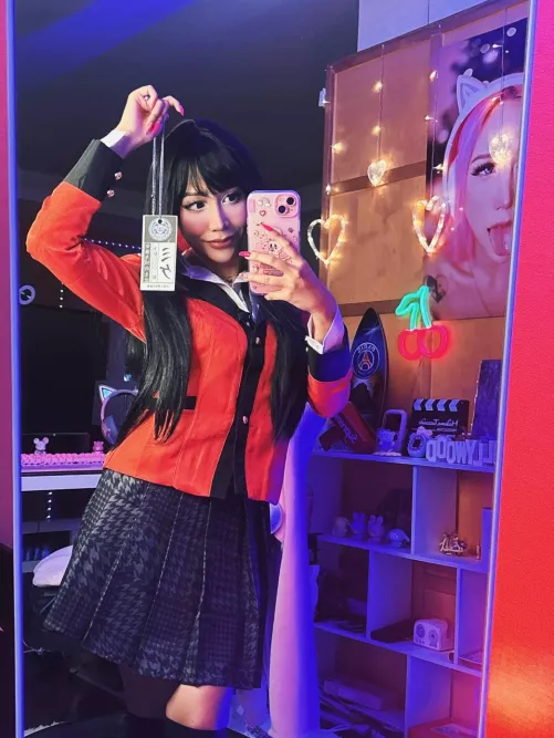 Trying on a new outfit