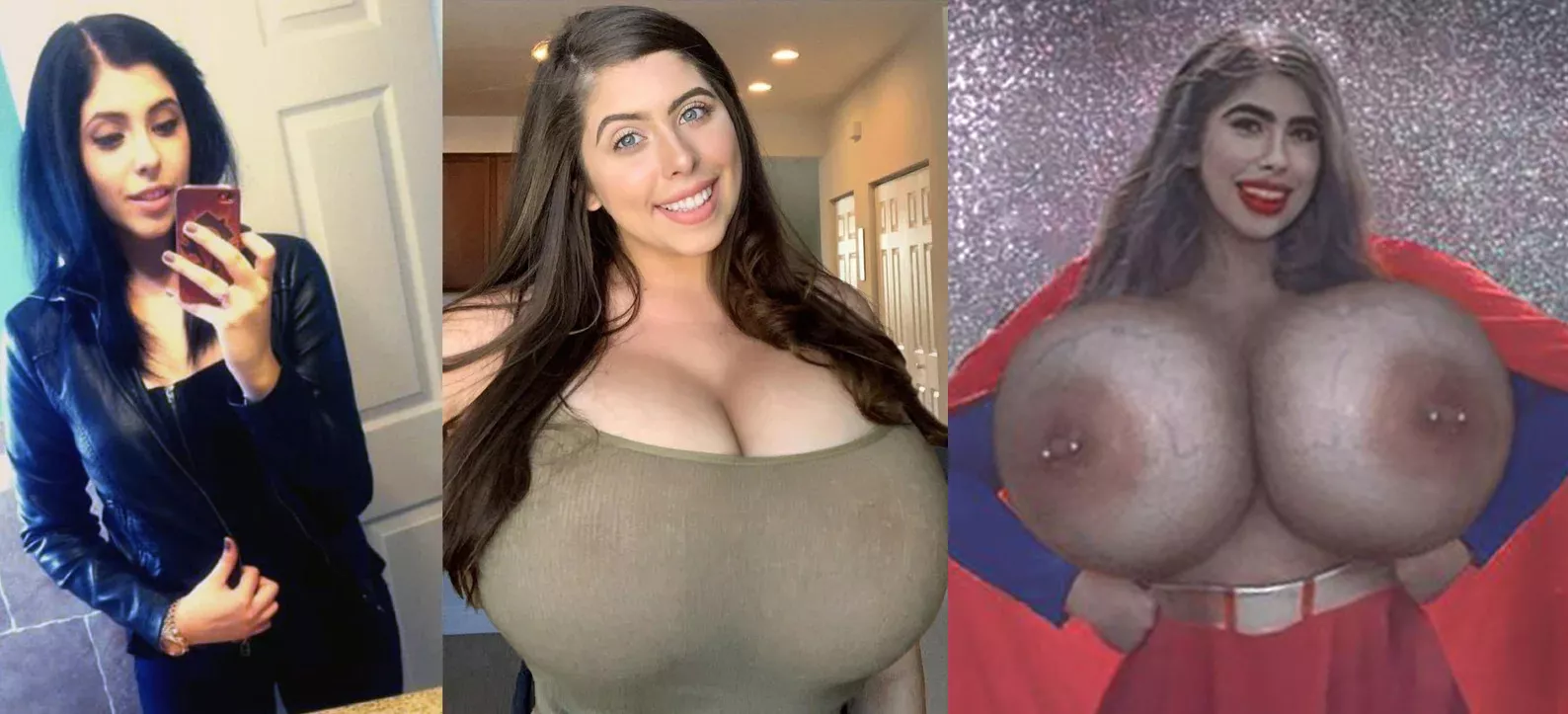 Two progressively more massive and heavy sacks of silicone