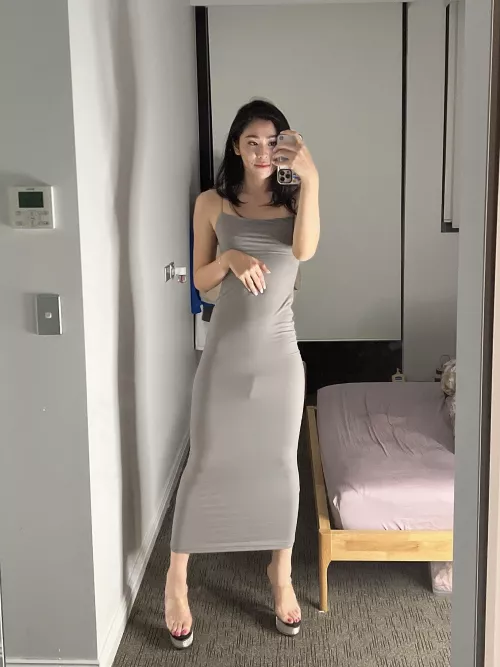 Would you mind if I go out with you in this dress🥺
