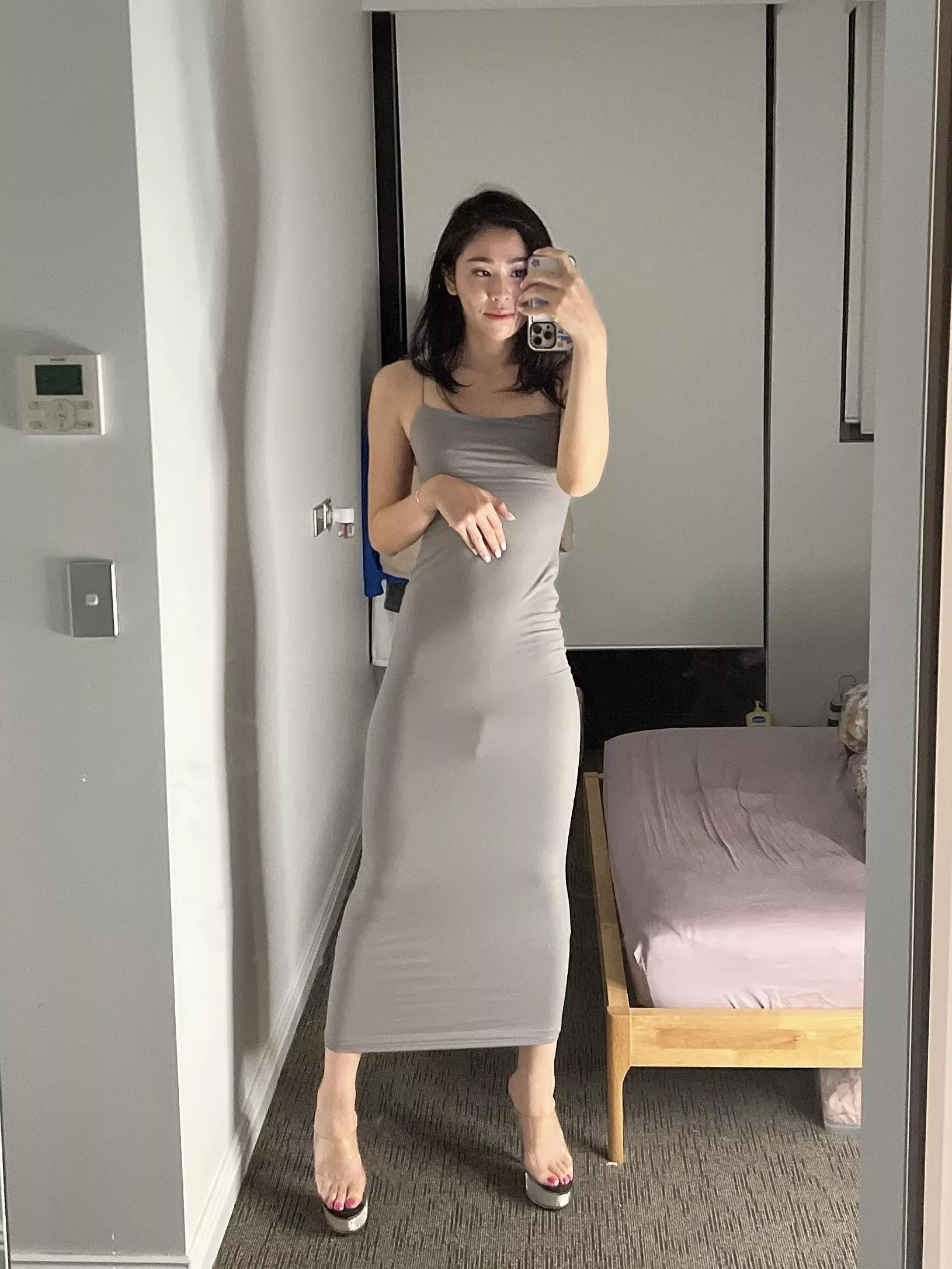 Would you mind if I go out with you in this dress🥺