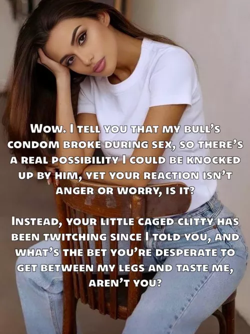 A $100 piece of plastic locked on your cock and this is what happens! What’s next??? 