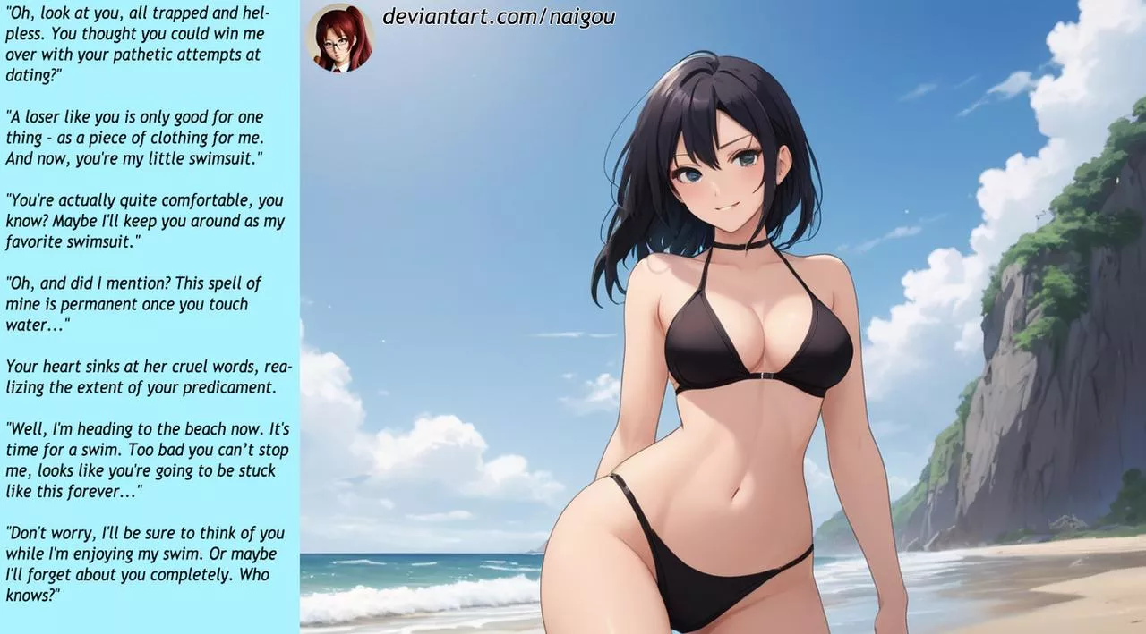 A perfect swimsuit [femdom][transform]