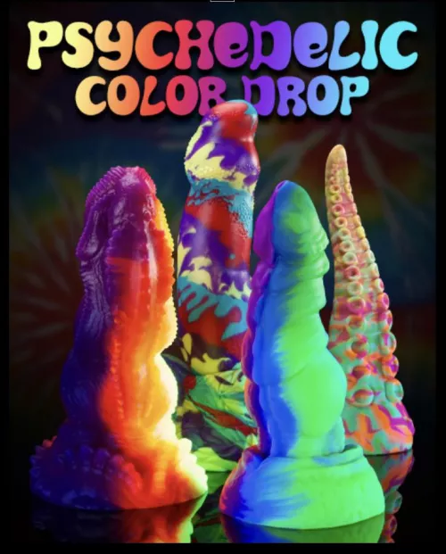 Bad Dragon - Psychedelic Color Drop!