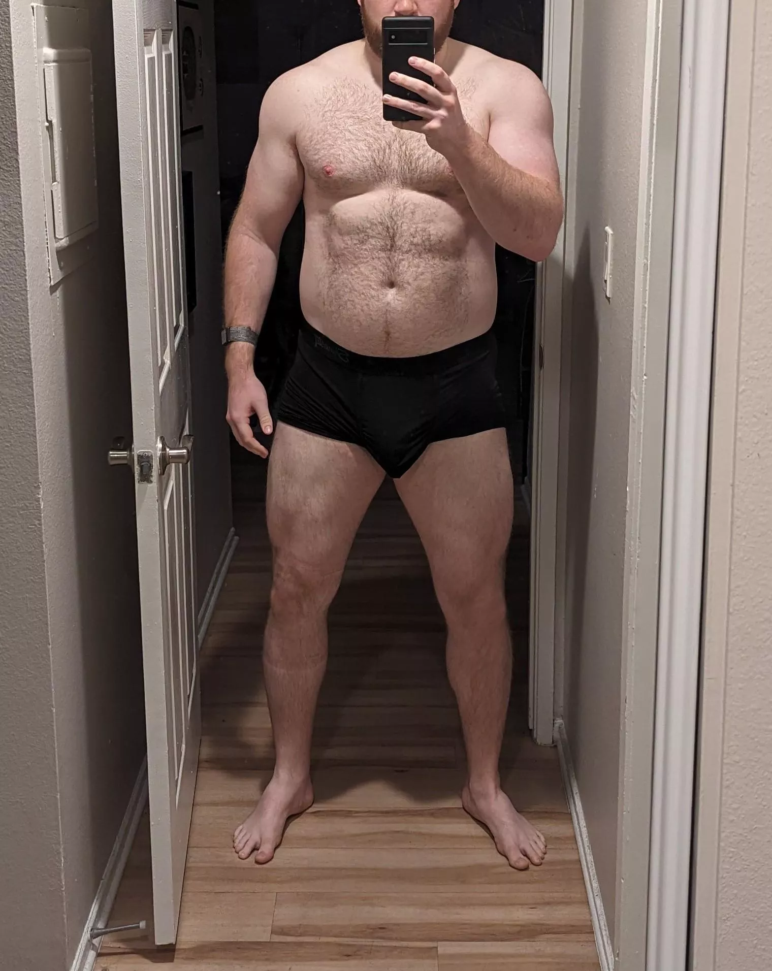 Big bulge and big thighs 