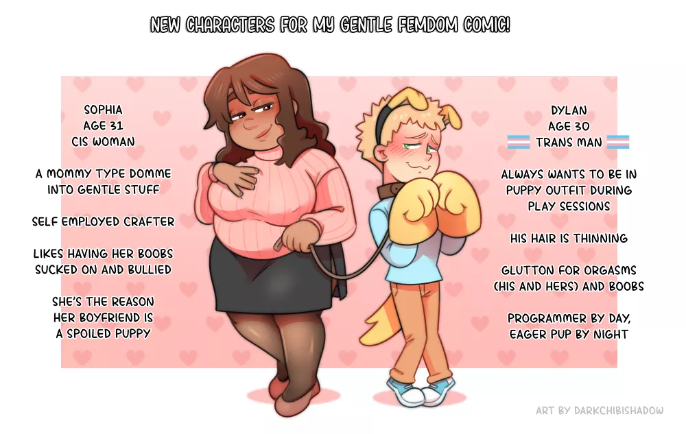 Characters for my new transhet femdom comic! 🤩