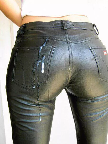 Cum on leather