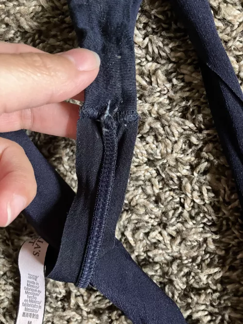 Cutest little sliver of wetness