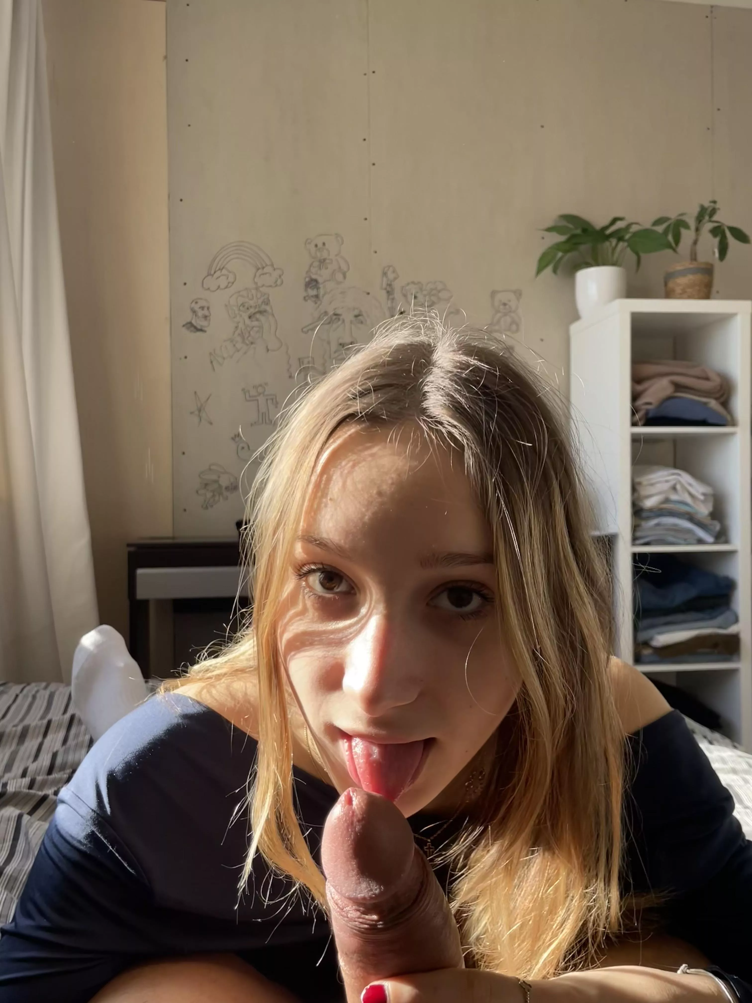 Describe your cock in one word