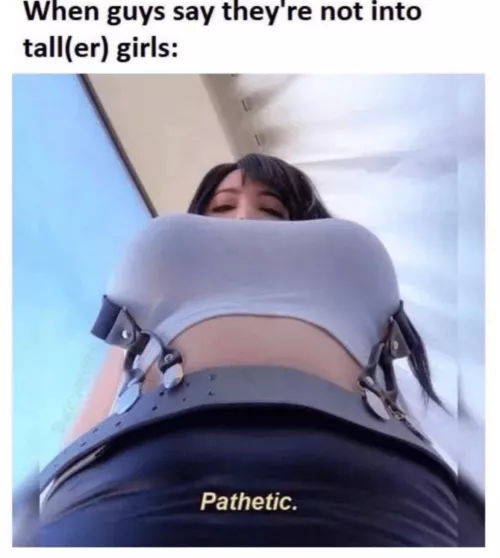 Genuinely confused when i heard a friend say tall women are a turnoff 