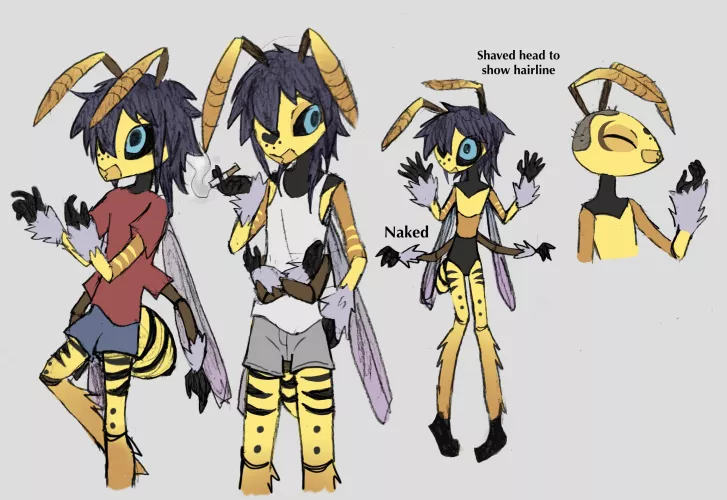how do we feel about insect OCs? this is my OC, he's a wasp.