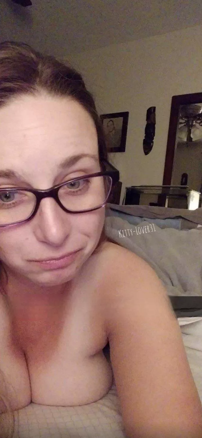 Husband left for work already, will you come join me in bed?