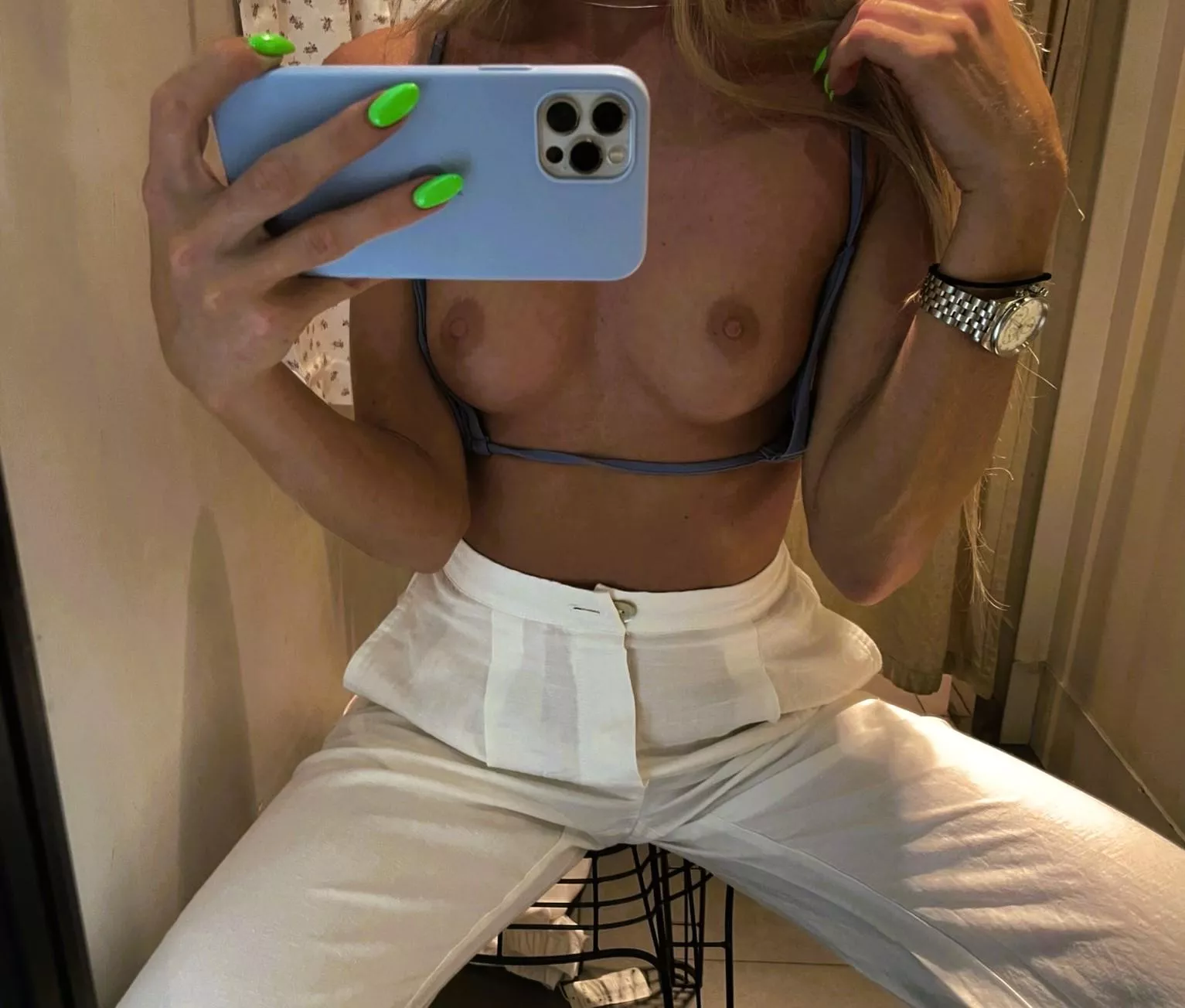 In the mood to show you my small natural boobs [Image]