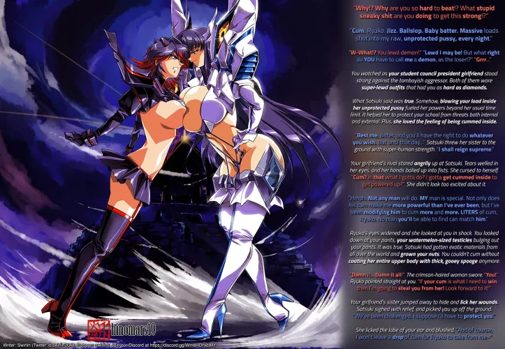 Insert Clever Fueling Pun Here [Kill la Kill] [Exhibitionism] [Romance] [Jealousy] [Power Levels] [Male POV] [Hetero]