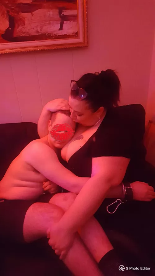 Its important to nurture our submissive post scene. He played well and deserved all the cuddles.