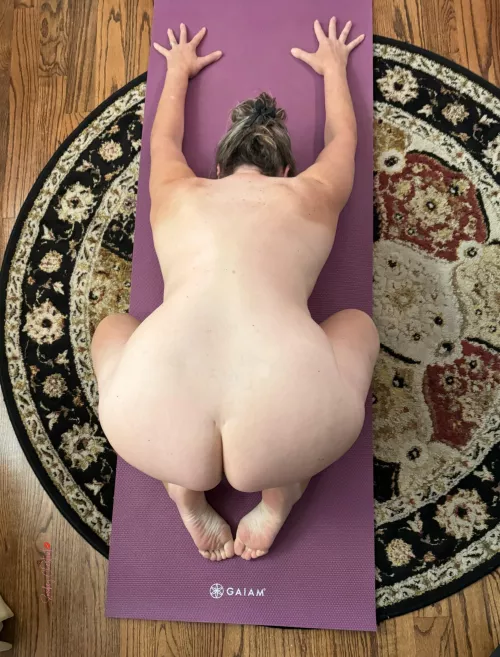 Just stretching my back naked