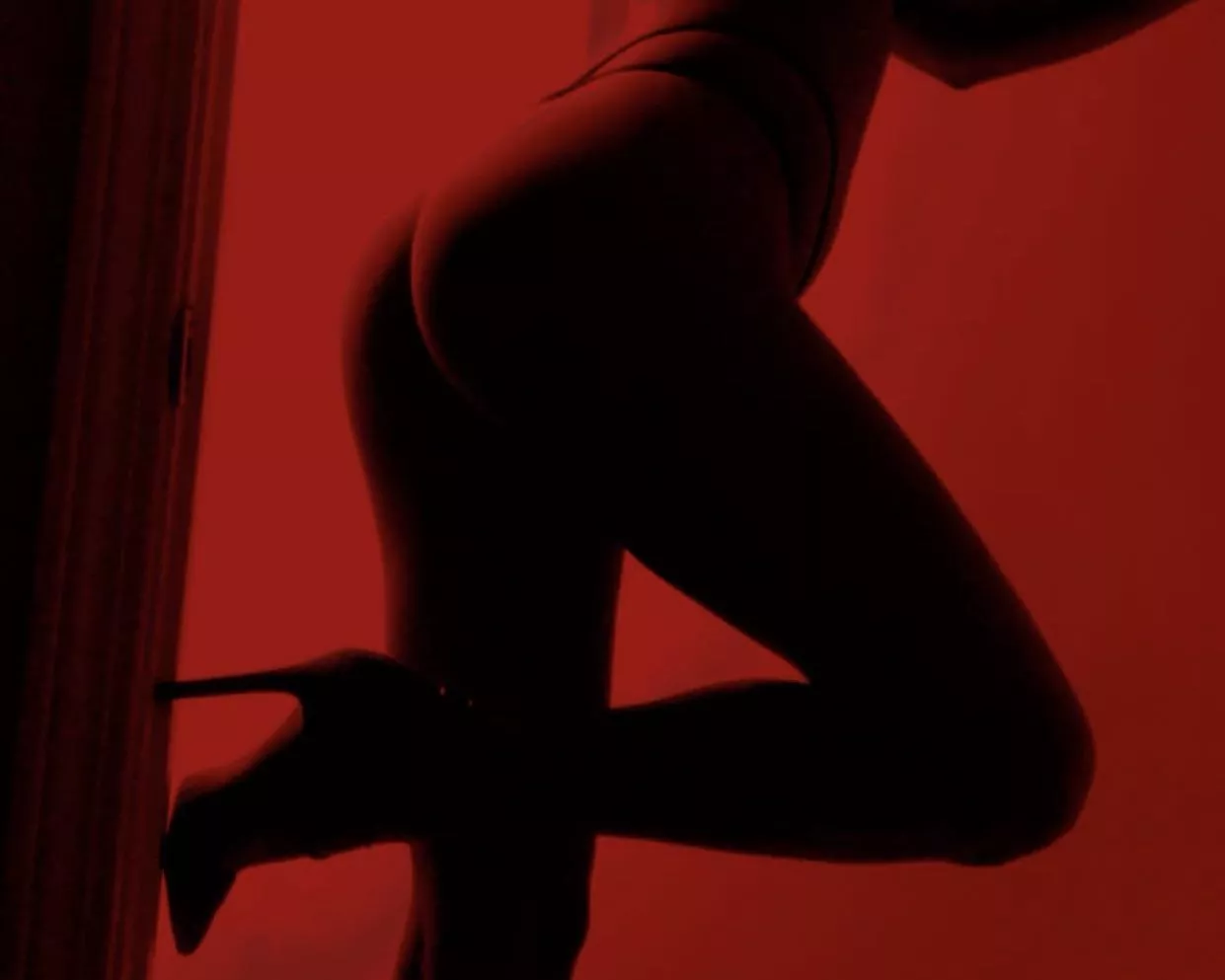 Keep the heels on, take everything else off