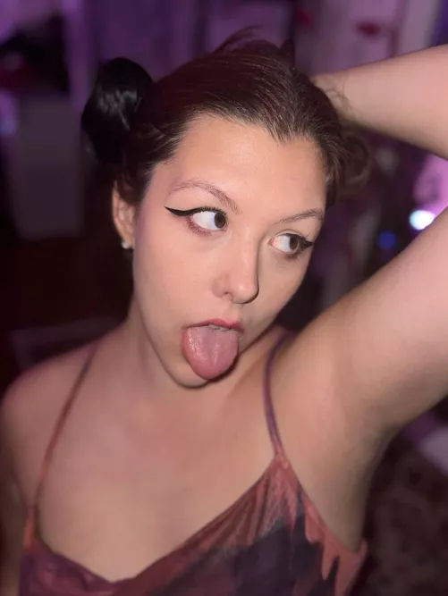 look I opened my mouth