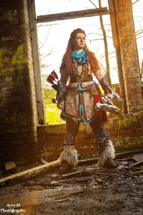 Love cosplaying aloy, aloy by Sharprocox 