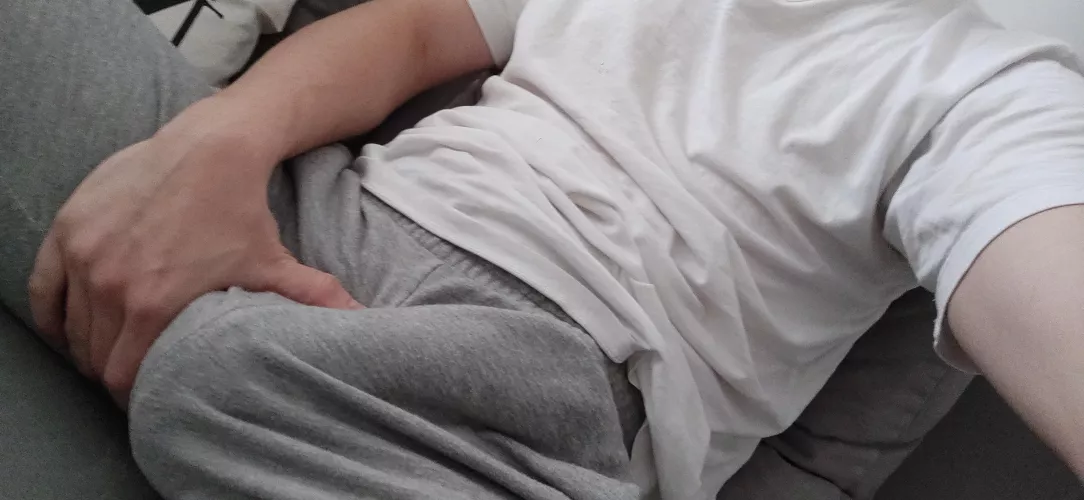 Morning wood all tucked in