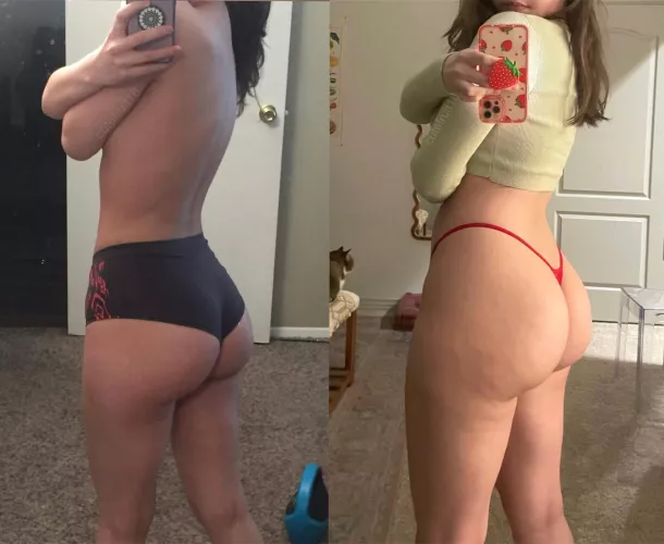 my body at 18 vs now, definitely gained some booty :D