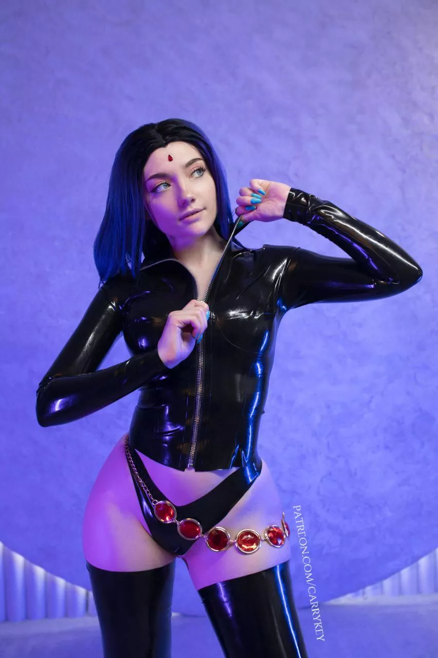 Raven latex cosplay by CarryKey [Teen Titans]
