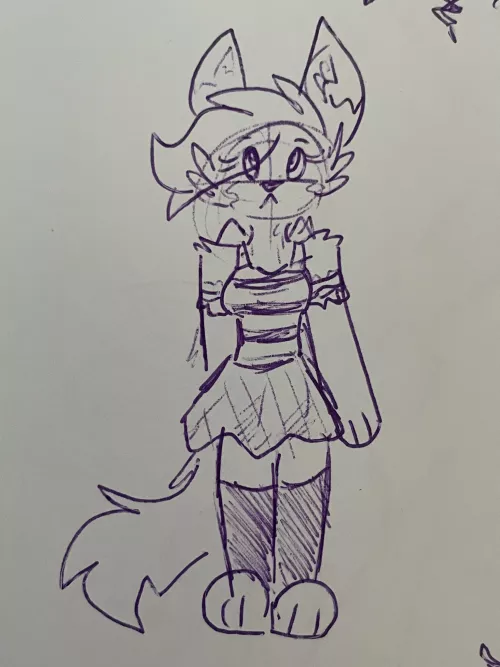 she is just standing there